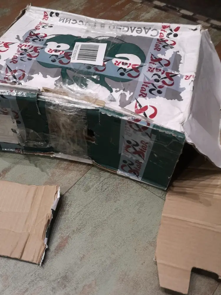 На ногу 38 размер 39-40 маловат. Внутренний вкладыш с очень толстыми швами, в который упираются и пятка, и пальцы. Так что скорее всего вернула бы даже если бы подошло, очень чувствительные швы, вкладыш пришлось бы постоянно поправлять, чтобы не натереть ноги. 
Судя по состоянию коробки, эти сапоги возвращали уже не раз, неприятно конечно, продавец мог бы в описании указать, что берите минимум на 3 размера больше