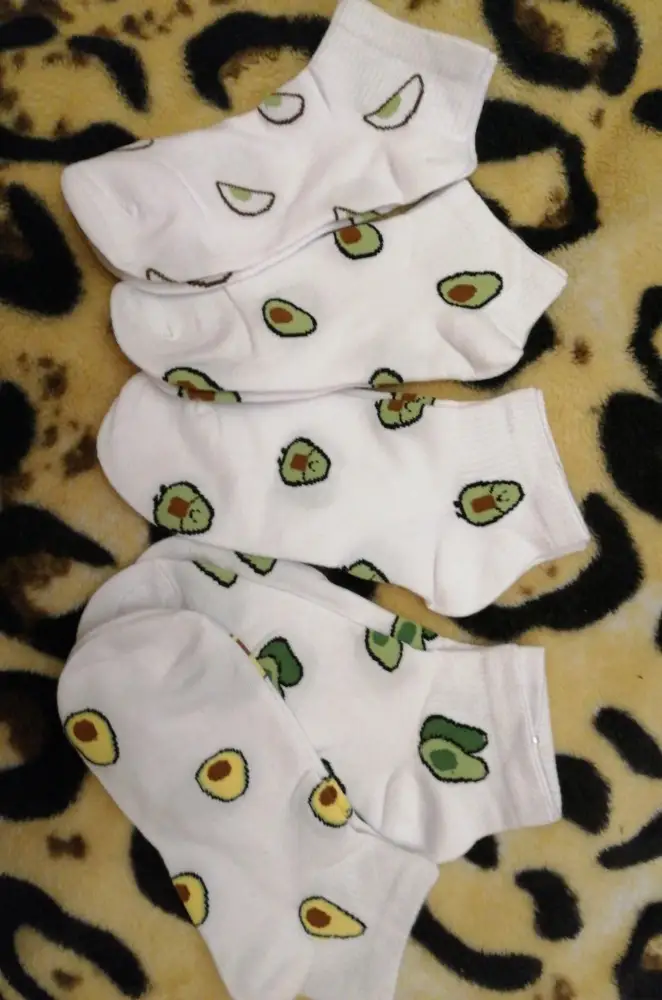 Пришли носочки, упакованы отлично, качество тоже хорошее! Но, к сожалению, прислали не те что закпзывала, а с авокадо. Но всё равно выкупила.