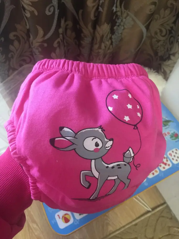 Трусики супер. Действительно отлично подходят для приучения к горшку , а ещё прекрасно спасают от луж. Ткань мягкая и приятная , не натирает. Если верно подобран размер трусики отлично исполняют свою функцию