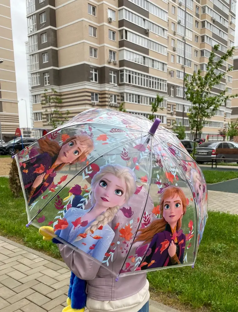Классный зонтик, красивый, претензий по качеству нет, дочка в восторге. Рекомендую к покупке