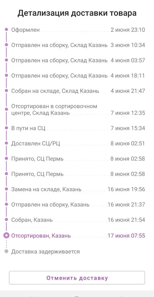 Снизила за долгое ожидание,состояние целого,пришло 18числа