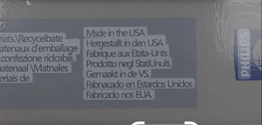 На коробке с насадками написано " Msde in USA" В описании товара значится страна изготовления Португалия. Вы уверены в правильности описания? Справа оригинальная упаковка.