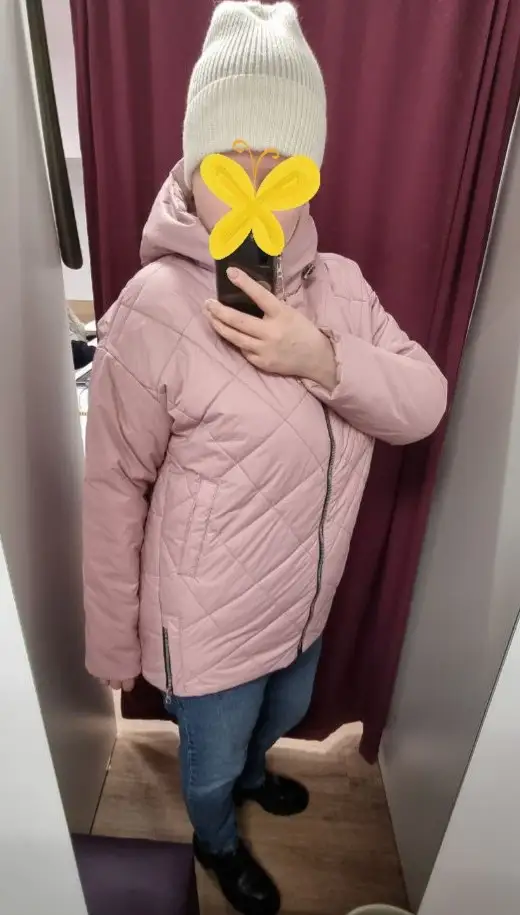 Классная куртка на весну, пoсадка свободная, комфортно с большой грудью,цвет красивый, спасибо